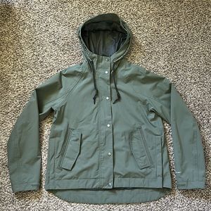 EDDIE BAUER Women’s Port Townsend Jacket, Raincoat, Size Small, Green Sprig